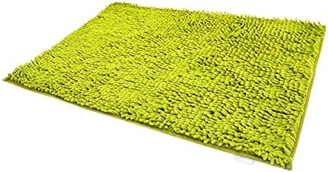RoomDiary Non Slip Absorbent Bath Mat Bathroom Shower Rugs Carpet Machine Washable-Green, 20 x 32 Inches