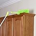 Homiom Microfiber Ceiling Fan Duster and Cleaner, with Long extendable for high Ceiling,1 Pack, 54 inches - with Bendable Extension, Perfect dusters for Cleaning Bright Green
