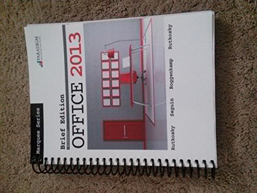 Microsoft Office 2013 (Marquee Series) by Nita Rutkosky (2013-01-30) by Nita Rutkosky;Denise Seguin;Audrey Rutkosky Roggenkamp;Ian Rutkosky (Paperback)