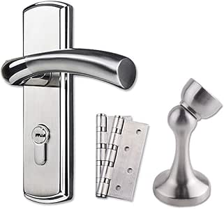 Cerradura de puerta de madera interior minimalista moderna del acero