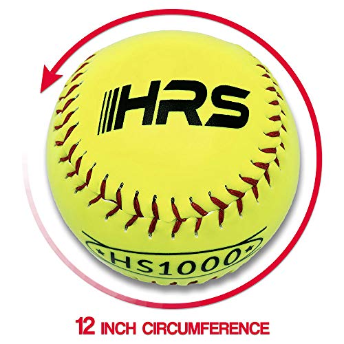 Hit Run Steal Fast Pitch/Slow Pitch Practice Softballs Size 12 Inch