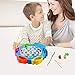 Electronic Fishing Game Toy with Rods Pole Rotating Board Musical Fish Water Table Toys Fine Motor Skills Development Brain Teaser Kids Indoor Activities Birthday Gift for Toddlers 3 4 5 6 Years Old