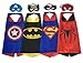 NYKKOLA Cartoon Dress Up Costumes Satin Capes with Felt Masks for Children Boy and Girl (NO.6) (NO.17)