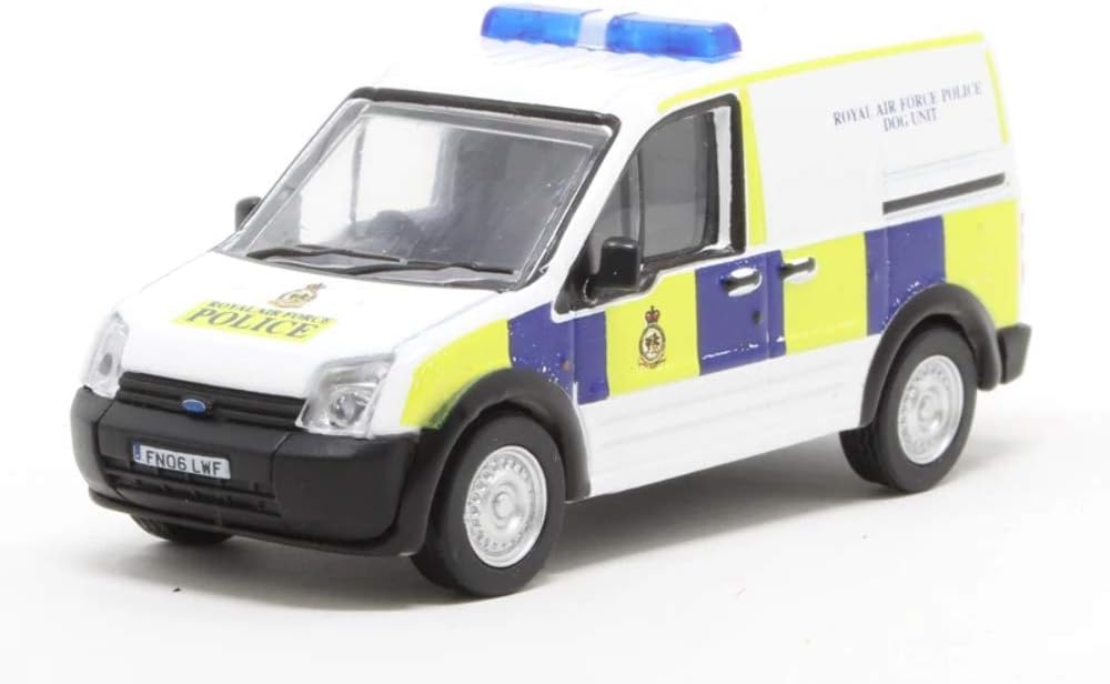 Oxford Diecast 76FTC012 Ford Transit Connect RAF, Yellow,blue,white,red