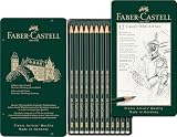 Faber-Castell 9000 Art Set 12 Graphite Pencils in Stylish Tin 8B to 2H view 2