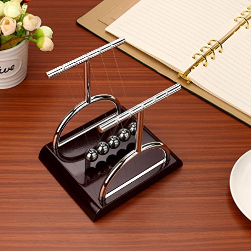 image for Newtons Cradle, Sacow Newton's Cradle Balance Ball with Steel Balance 