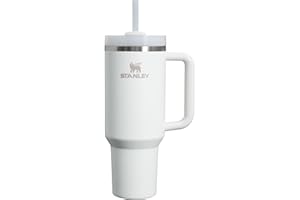 Stanley Quencher H2.0 FlowState Stainless Steel Vacuum Insulated Tumbler with Lid and Straw for Water, Iced Tea or Coffee, Smoothie and More, Frost, 40oz