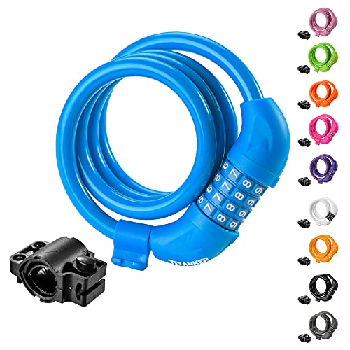 thumbnail image 2 of Electric Scooter Lock – 4-Foot Cable Lock With Mounting Bracket & Keys For Bikes, Scooters & More 2 of 9