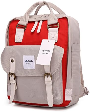 Luolin 14" Laptop Backpack Multipurpose Daypack College School Bookbag Light Weight Daypack for Girls and Women Cycling Hiking Camping Travel Outdoor Backpack Water-proof Nylon Casual Backpack