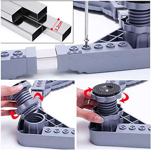 HAPPYDAY Washing Machine Bracket,Removable Universal Adjustable Base Pedestal Base for Refrigerator Washing Machine Accessories