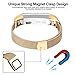 AK for Fitbit Alta HR Bands Milanese Stainless Steel Small Large Magnetic Closure, Adjustable Alta HR/Alta Accessories Metal Bands Straps for Fitbit Alta HR 2017/ Fitbit Alta 2016 (Gold, Small)