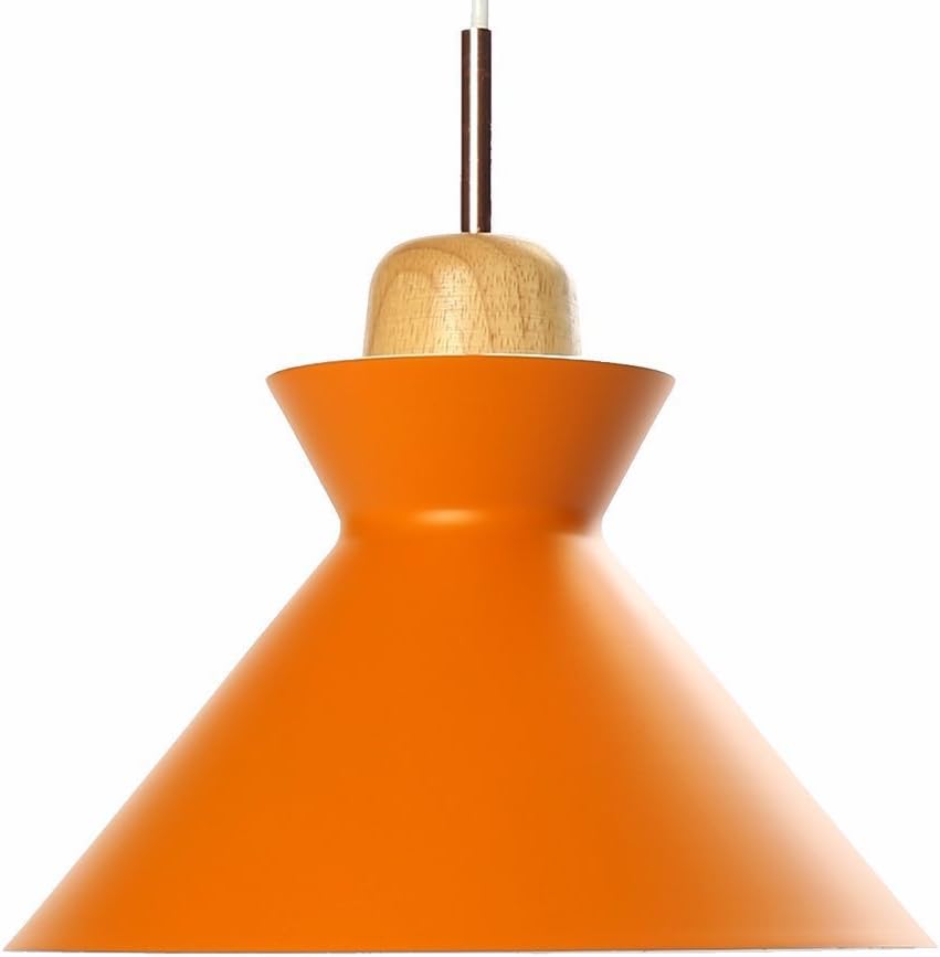 Neilyn Modern Minimalist Metal Creative Chandelier Pendant Lights Contemporary Kitchen Living Room Bedroom Restaurant Cafe Art Ceiling Lamp Hanging Lights E27 Socket (Color : Orange)