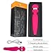 FengLan Vibrator Wireless Power Wand Massager 7 Frequency Rechargeable Waterproof Silent Medical-Grade Silicone Pulsating Patterns (Pink)