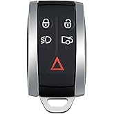 Kilessgo Fits for Jaguar XF XFR XK XKR XJ8 XK8 2012 2013 2014 2015 Key Fob KR55WK49244 315MHz 5 Buttons