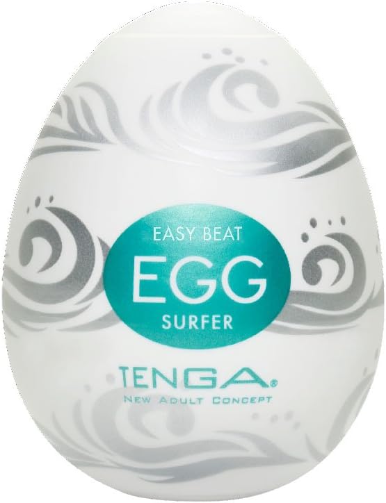 Tenga Egg Surfer Masturbator, White, One Size
