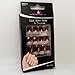 False Nails Bling Art French Fake Red Crystal Squoval 24 Acrylic Medium Tips