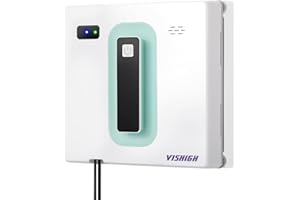 Vishigh Window Cleaner Robot 2.68inch Ultra-Thin, Intelligent Frameless Anti-Fall, Automatic Window Cleaner for Glass, Tile, 