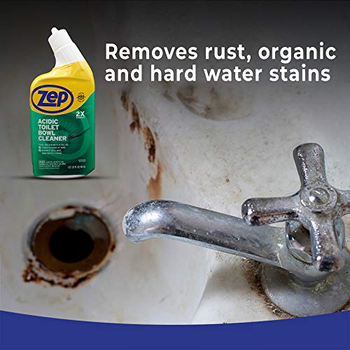 Zep Acidic Toilet Bowl Cleaner Strong & Powerful with Pleasant Mint