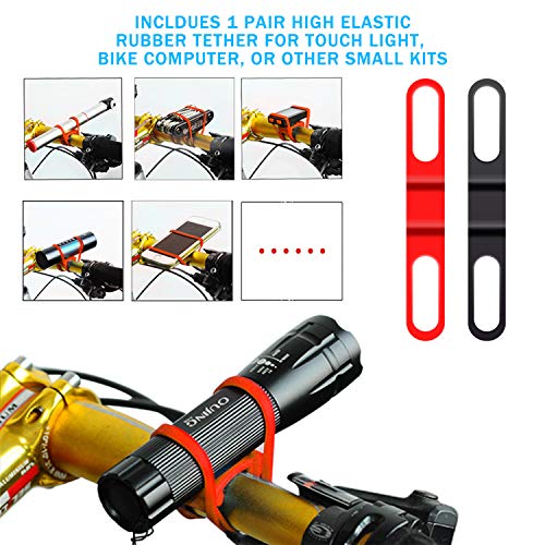 8in1 Aluminum Alloy 360° Roatary Action Camera Bike Motorcycle Handlebar Clamp Mount Kit Motion Sports Camcorder BMX Bicycle Seatpost Pole Holder Compatible with GoPro Sony Akaso-Blue - Thumbnail 5