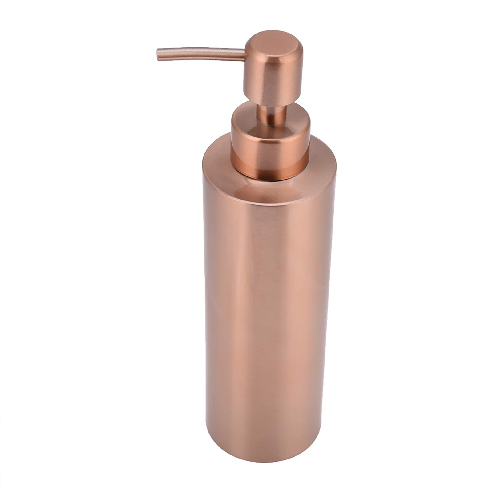 Haofy Dish Soap Dispenser Copper 304 Stainless Steel Rose Gold Soap Bottle, Kitchen Bathroom Countertop hand Pump Liquid Soap Bottle(350ML)
