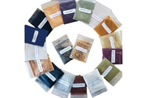 SPLENDOR SANTA BARBARA Natural Soap Making Colorant Set - Dye Pigment Powder Soap Supplies Sampler Kit Variety Pack for Handmade Cosmetics Bath & Body Scrubs, Masks, Bath Bombs & More DIY