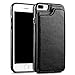 Hoofur for iPhone 7 Plus Case, Slim Fit Premium Leather Wallet Cases Card Slots Shockproof Folio Flip Protective Defender Shell for iPhone 8 Plus (Black)