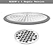 MIBOW Bathroom Shower Drain Protector Drain Cover Drain Catcher Drain Strainer Hair Catcher Stainless, Steel & Silicone