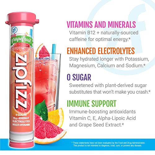 Zipfizz Energy Drink Mix, Electrolyte Hydration Powder with B12 and