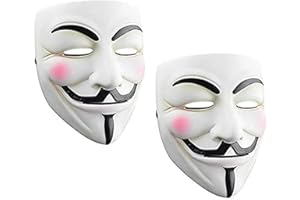 Junyulim Anonymous Vendetta Hacker Mask Guy Fawkes Game Master Mask For Halloween Cosplay