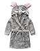 DQdq Little Girl's Hooded Sleepwear Little Boy's Bathrobe Toddler Kids Robe
