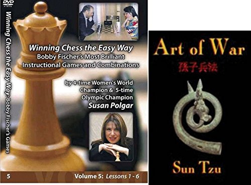 Winning Chess the Easy Way with Susan Polgar, Vol. 5: Bobby Fischer's Most Brilliant Instructional Games and Combinations bundled with Art of War CD