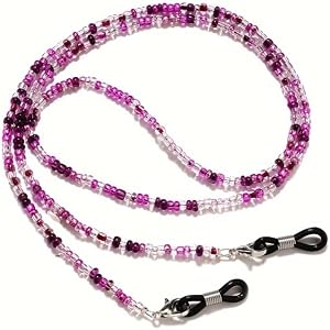 1pc Multi-Colored Beaded Glasses Chain, Trendy and Versatile Glasses Strap, Eyeglass Retainer and Convenient Mask Holder