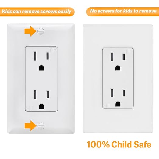 Single & Double Lutron Toggle Light Switch Wall Plate Cover w/ Hidden Screws