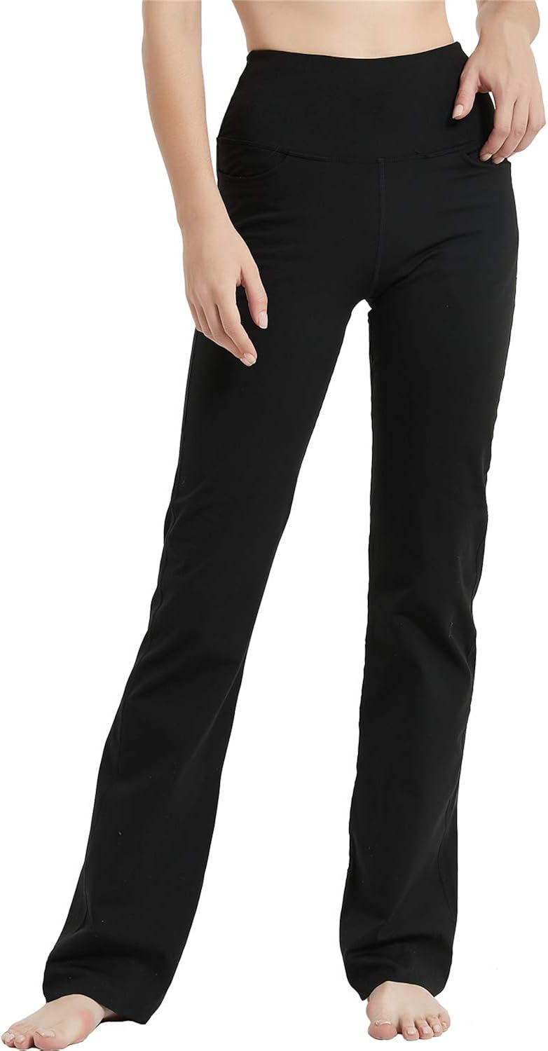 Jimilaka 28" 30" 32" 34" Inseam Women's Bootcut Yoga Pants High Waist