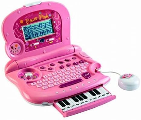 Lexibook Power Pink Girls' Computer with Secret Musical Keyboard ...