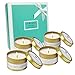 LA BELLEFÉE Scented Candles Gifts for Women, Valentines Day Gifts for Her, Natural Soy Candles for Home Scented, Small Candle Gift Set for Wedding, Guests, Festival, Relaxing Spa, Bath, Yoga, 4 Pack