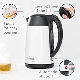 Bosch DesignLine Cordless Kettle 1.7 L 3000W White Black view 5