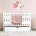 Paper Flowers Decorations for Wall, Nursery Decor, Wedding, Baby & Bridal Shower, Hanging Flower Backdrop, Floral Party Decoration, Centerpieces, Large 3D, Pink & White