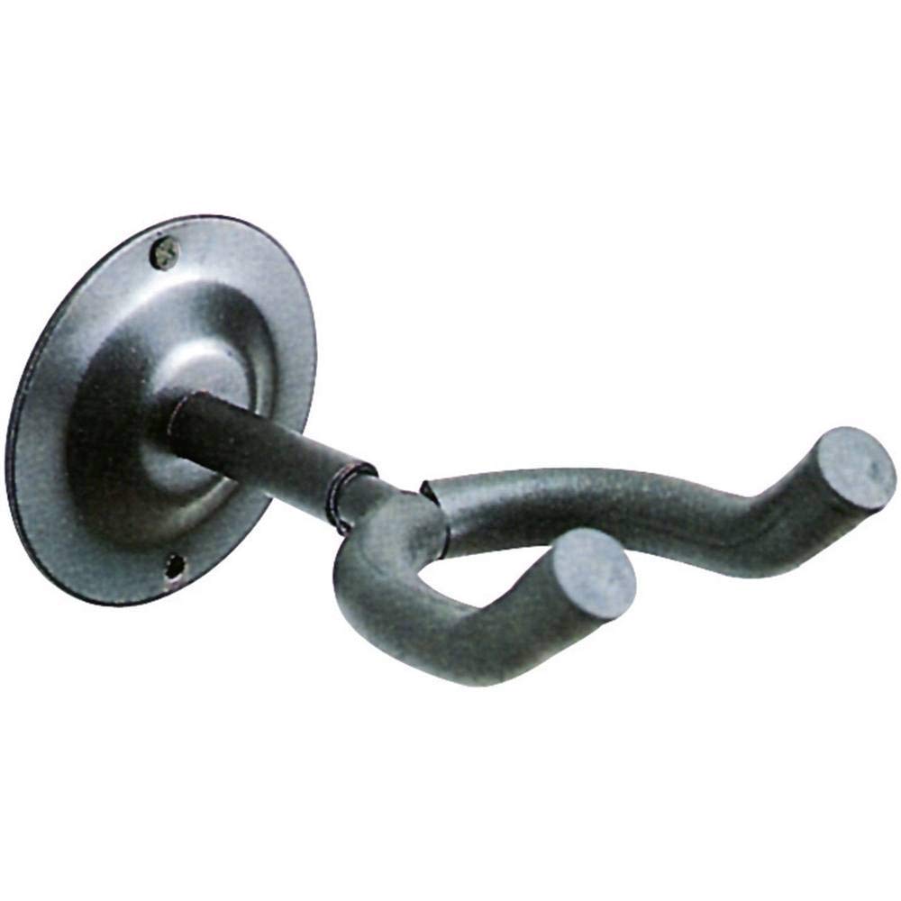 Quiklok Small Guitar Wall Hanger with Rotating and Upraised Forks - Black