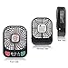 D-FantiX 4-inch Portable Fan 3 Speeds Mini USB Fan Rechargeable Desktop Fan Handheld Fan Battery Operated with LED Light (Black)