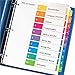 Avery Dividers for 3 Ring Binders, 10 Tabs per Set, Customizable Table of Contents, Multicolor Tabs, Great for Organizing Reports, Projects, and More (11135)