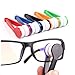 SKEMIX 5 Pieces Mini Sun Glasses Eyeglass Microfiber Spectacles Cleaner Soft Brush Cleaning Tool Mini Microfiber Glasses Eyeglasses Cleaner Cleaning Clip (Random Color)