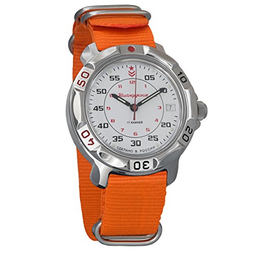 Vostok Komandirskie Army Mechanical Mens Wristwatch Military