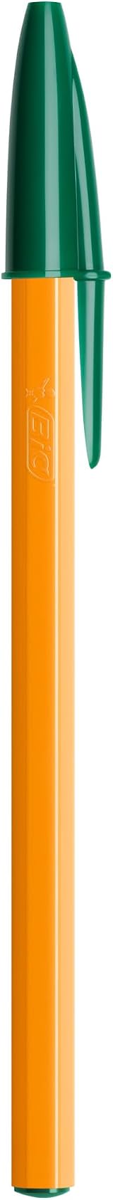 BIC Orange Original Fine Ballpoint Pens 0.8 mm Green Box of 20 view 2