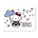 Hallmark Hello Kitty Thank You Cards (10 Cards with Envelopes)