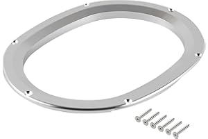 Bevinsee Manual Shift Boot Surround Bezel Trim Interior Decoration Compatible with Ford Mustang GT V6 1994-2004 Aluminum Silver Transmission Accessories