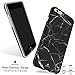AknaCase Case Compatible with iPhone 6/6s for Girls, Get-It-Now Collection High Impact Flexible Silicon Cover [Black Marble Texture](23-U.S)