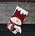 Plush 3D Style Holiday Christmas Stocking Set of 3 (Santa/Snowman/Reindeer)