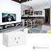 WiFi Smart Plug, ZTHY Wireless Mini Outlet Switch with Timer Function,Work with Alexa,Google home and IFTTT, No Hub Required, Remote Control Devices from Anywhere, Occupies Only One Socket