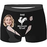 DIYKST Personalized Boxers for Men Custom Mens Boxer Briefs with Photo Gifts for Boyfriend Husband